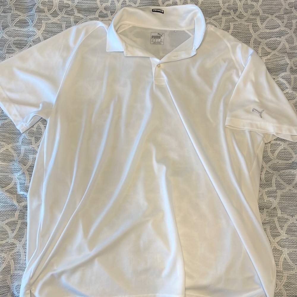 Puma Golf White Polo 3XL